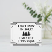 Vier Phrasen, die zu Weisheit führen Postkarte (Stehend Vorderseite)