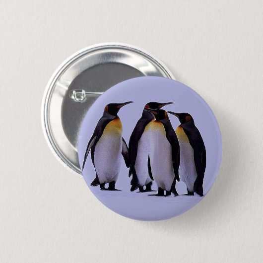 Vier Pinguine Button (Vorne & Hinten)