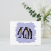 Vier Pinguine Postkarte (Stehend Vorderseite)