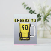 Vier Plädoyer! Geburtstag Postkarte (Stehend Vorderseite)