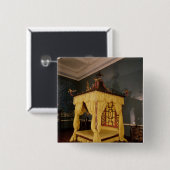 Vier Plakat-Bett, in der chinesischen Art, 1750s Button (Vorne & Hinten)