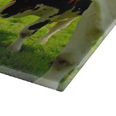 Vier plaudernde Kühe Schneidebrett (Ecke)