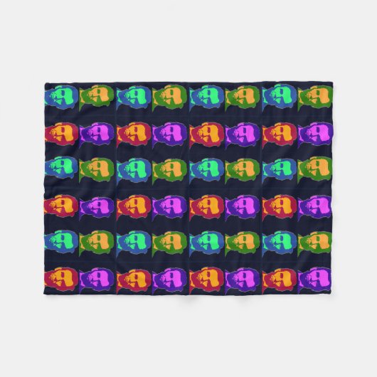 Vier Pop Art Abraham Lincolns Fleecedecke (Vorderseite (Horizontal))