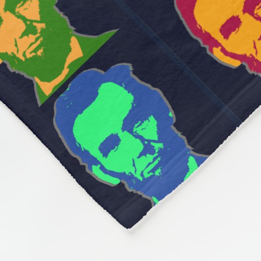 Vier Pop Art Abraham Lincolns Fleecedecke (Ecke)