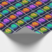 Vier Pop Art Abraham Lincolns Geschenkpapier (Ecke)