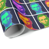 Vier Pop Art Abraham Lincolns Geschenkpapier (Rolleneckpunkt)