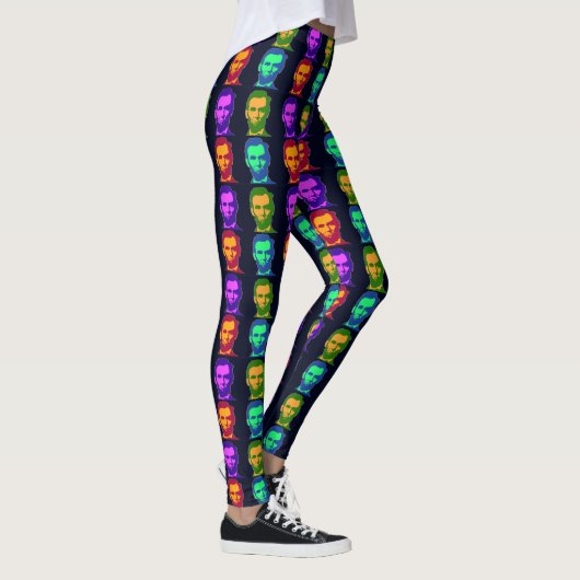 Vier Pop Art Abraham Lincolns Leggings (Rechts)
