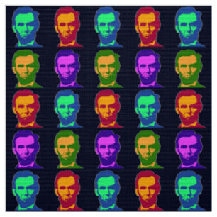 Vier Pop-Art-Abraham-Lincolns Stoff