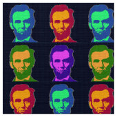 Vier Pop Art Abraham Lincolns Stoff (Nahaufnahme)