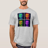 Vier Pop Art Abraham Lincolns T-Shirt (Vorderseite)