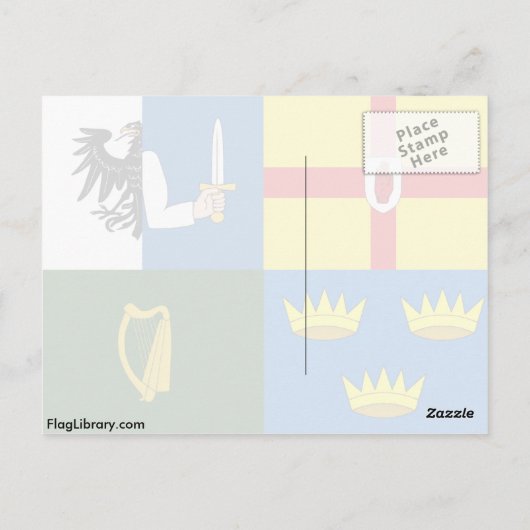 Vier Provinzen Irland, Irak-Flagge Postkarte (Rückseite)