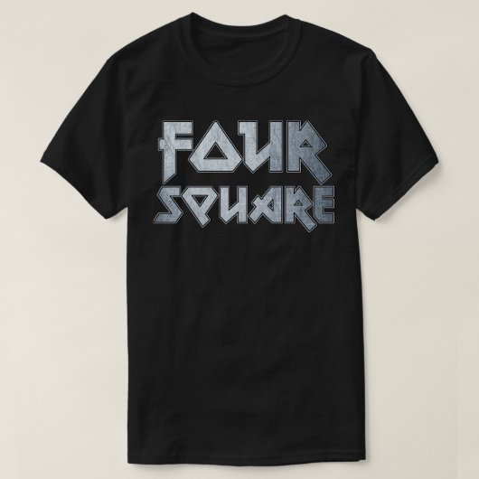 Vier Quadrat T-Shirt (Design vorne)