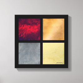 Vier Quadrate 001 Leinwanddruck