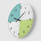 Vier Quadrate Große Wanduhr (Winkel)