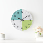 Vier Quadrate Große Wanduhr (Zuhause)