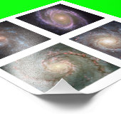 Vier Quadratzoll Spiralgalaxien Foto (Ecke)