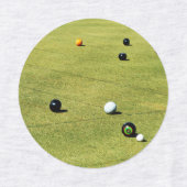 Vier Rasenschüsseln Bilder, Eisen auf Etiketten (Design 2)