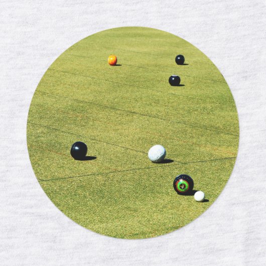 Vier Rasenschüsseln Bilder, Eisen auf Etiketten (Design 2)