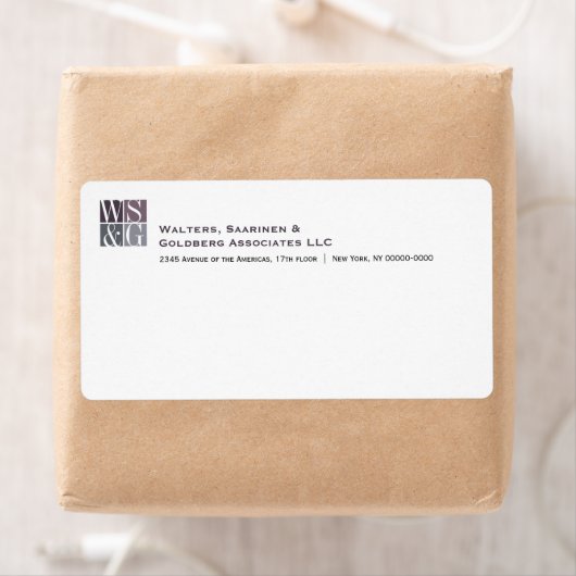 Vier-Raster-Monogramm-Versandmarke (Insitu)