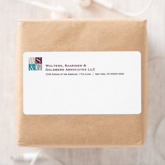 Vier-Raster-Monogramm-Versandmarke (Insitu)