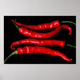 Vier Red Chilies wapcn Poster