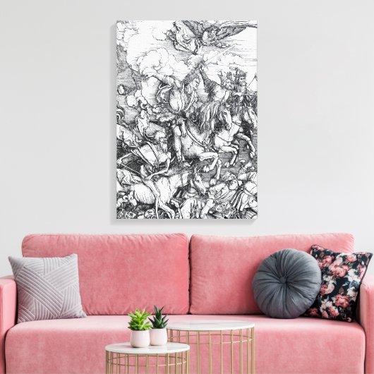 Vier Reiter der Apokalypse - Albrecht Durer Leinwanddruck (Insitu (Wohnzimmer))