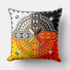 Vier Richtungen Kissen