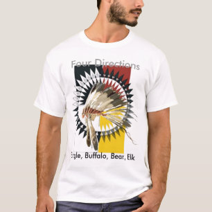Vier Richtungs-T-Shirt T-Shirt