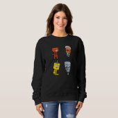 Vier Roboter Sweatshirt (Vorne ganz)