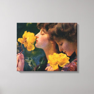 Vier Rose von Franz Dvorak Leinwanddruck