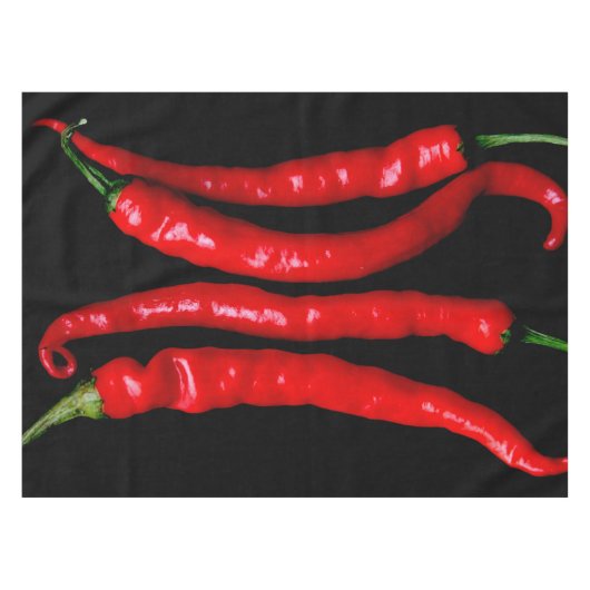 Vier rote Chilien 50x72 tccna Tischdecke (Vorderseite (Horizontal))