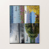 VIER SAISONEN AUF DEM KAYUGA-SEE Puzzle (Vertikal)