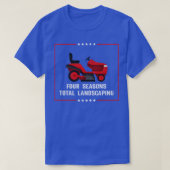 Vier Saisons Gesamtlänge des Landschaftsaufbaus T-Shirt (Design vorne)