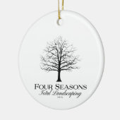 Vier Saisons - Totaler Landschaftsaufenthalt Keramik Ornament (Links)