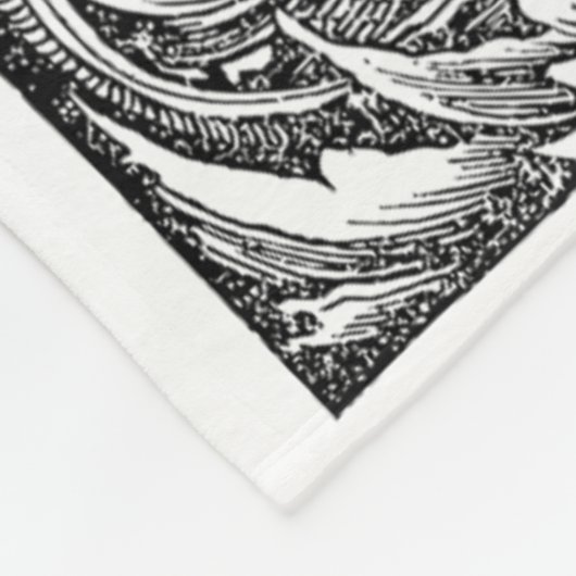 Vier Samen Fleece Blanket (Ecke)