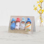 Vier Säuglinge, geschlachtet, Polymerschicht Karte (Gelbe Blume)