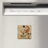 Vier Schauspieler, Kuniyoshi Japanisch Bildende Ku Magnet (In Situ (Geschirrspüler))