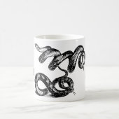 Vier Schlangen grafisch Kaffeetasse (Mittel)