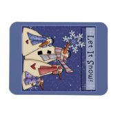 Vier Schneemobile Magnet (Horizontal)