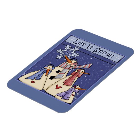 Vier Schneemobile Magnet (Linke Seite)