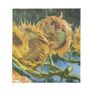 Vier Schnittblumen, Vincent van Gogh Notizblock