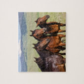 Vier schöne Pferde Puzzle (Vertikal)