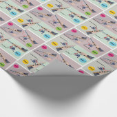 Vier Schritte, zum der spinnenden Stange mit Geschenkpapier (Ecke)