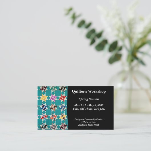 Vier Schwalben Visitenkarte (Stehend Vorderseite)