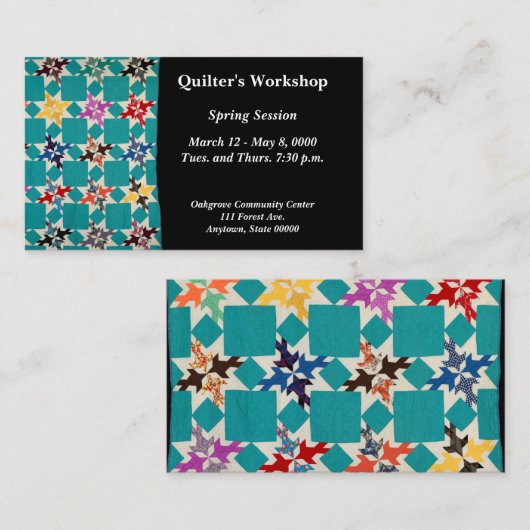 Vier Schwalben Visitenkarte (Vorne/Hinten)