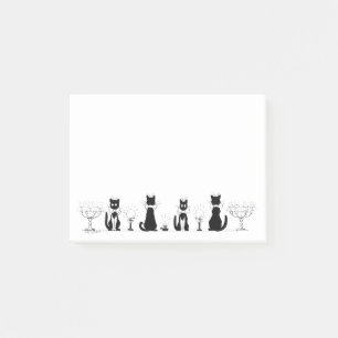 Vier schwarze Katzen, Louis Wain Post-it Klebezettel