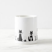 Vier Schwarze Katzen, Louis-Wain-Tasse Kaffeetasse (Mittel)