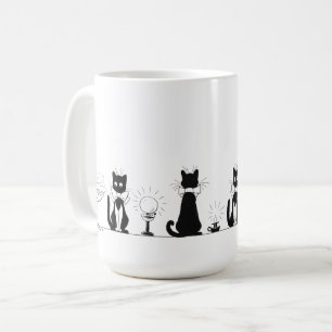 Vier Schwarze Katzen, Louis-Wain-Tasse Kaffeetasse