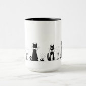 Vier Schwarze Katzen, Louis-Wain-Tasse Tasse (Zentrum)