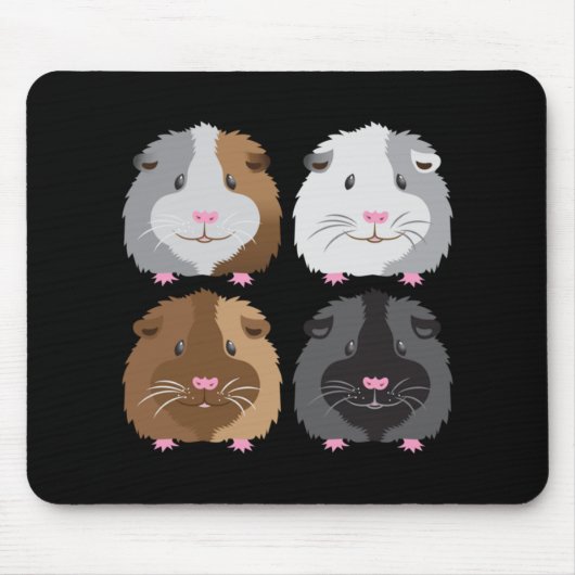 Vier Schweine Mousepad (Vorne)